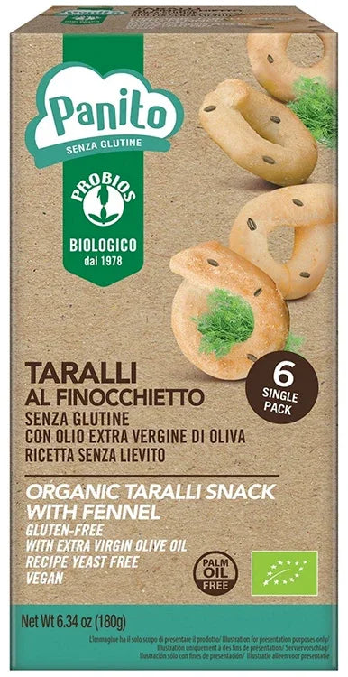 PANITO TARALLI AL FINOCCHIETTO 180 G - Farmaspeed