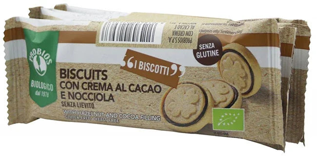 PROBIOS BISCUITS CREMA CACAO NOCCIOLA 4 PEZZI DA 24 G - Farmaspeed