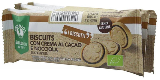 PROBIOS BISCUITS CREMA CACAO NOCCIOLA 4 PEZZI DA 24 G - Farmaspeed