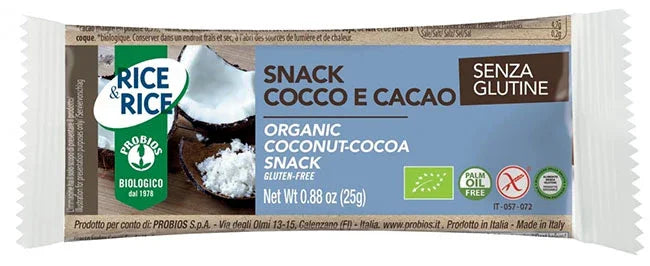 RICE&RICE SNACK COCCO CACAO 25 G - Farmaspeed