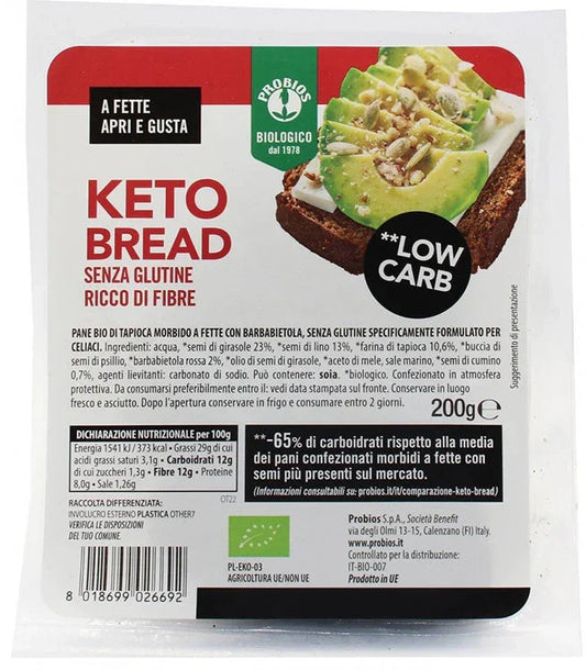PROBIOS KETO BREAD SENZA GLUTINE 200 G - Farmaspeed