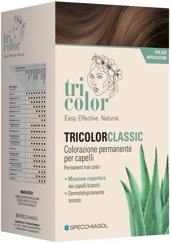 TRICOLOR CLASSIC 7 BIONDO 2 TUBI 50 ML + 2 SHAKER 50 ML + 4 BUSTINE 8 ML - Farmaspeed