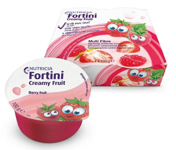 FORTINI CREAMY FRUIT MULTI FIBRE FRUTTI ROSSI 4X100 G - Farmaspeed