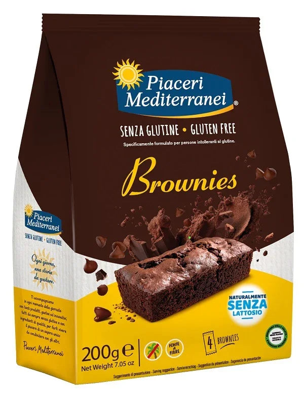 PIACERI MEDITERRANEI BROWNIES 200 G - Farmaspeed