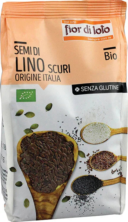 SEMI DI LINO SCURI ITALIA SENZA GLUTINE BIO 400 G - Farmaspeed