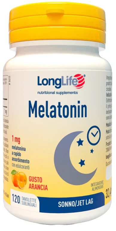 LONGLIFE MELATONIN 1 MG GUSTO ARANCIA 120 TAVOLETTE SUBLINGUALI - Farmaspeed