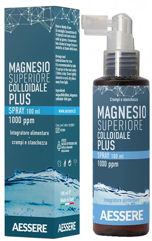 MAGNESIO SUPERIORE COLLOIDALE PLUS SPRAY 1000 PPM 100 ML - Farmaspeed