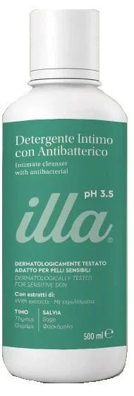 ILLA DETERGENTE INTIMO ANTIBATTERICO PH 3,5 500 ML - Farmaspeed