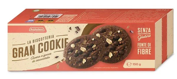 AGLUTEN GRAN COOKIE AVENA GOCCE DI CIOCCOLATO 150 G - Farmaspeed