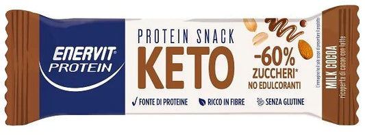 ENERVIT PROTEIN SNACK KETO MILK COCOA 35 G - Farmaspeed