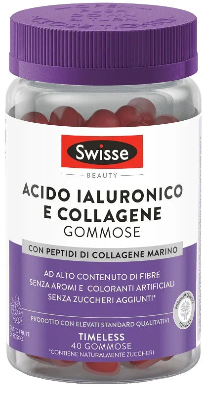 SWISSE ACIDO IALURONICO & COLLAGENE 40 GOMMOSE - Farmaspeed