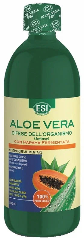 ESI ALOE VERA DIFESE DELL'ORGANISMO SAMBUCO CON PAPAYA FERMENTATA SUCCO 500 ML - Farmaspeed