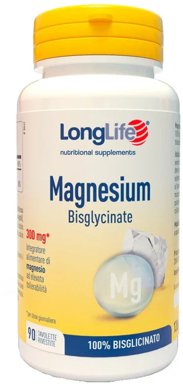 LONGLIFE MAGNESIUM BISGLYCINATE 90 TAVOLETTE - Farmaspeed
