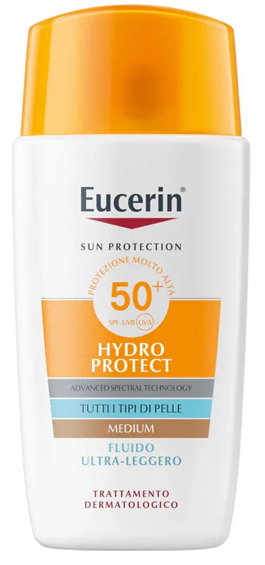 EUCERIN SUN FLUIDO ULTRA LEGGERO TINTED SPF50+ 50 ML - Farmaspeed
