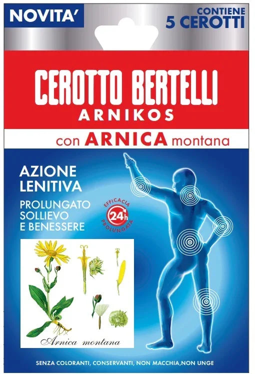 BERTELLI CEROTTO ARNIKOS CON ARNICA MONTANA 5 PEZZI - Farmaspeed