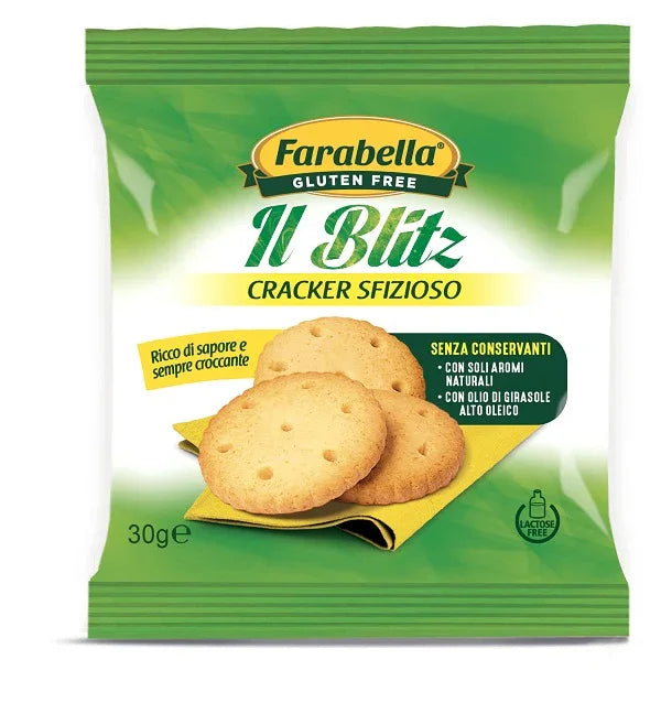 FARABELLA GLUTEN FREE IL BLITZ CRACKER SFIZIOSO SENZA LATTOSIO 30 G - Farmaspeed