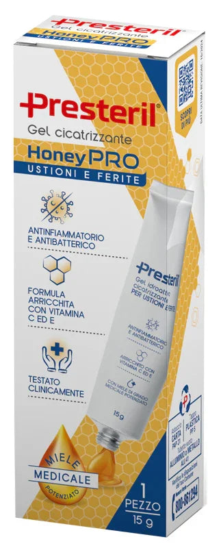 GEL IDROATTIVO CICATRIZZANTE PRESTERIL HONEYPRO 15 G - Farmaspeed