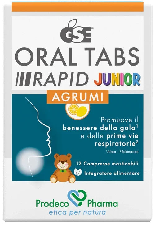GSE ORAL TABS RAPID JUNIOR 12 COMPRESSE MASTICABILI DA 1,5 G - Farmaspeed