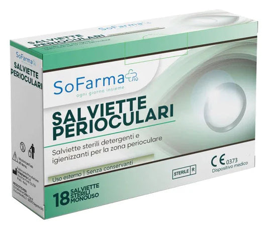 SALVIETTA PERIOCULARE 18 PEZZI SOFARMAPIU' - Farmaspeed