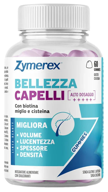 ZYMEREX GUM BELLEZZA CAPELLI 60 GOMMOSE - Farmaspeed