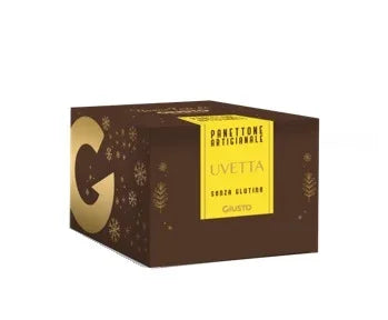 GIUSTO SENZA GLUTINE PANETTONE ARTIGIANALE CON UVETTA 600 G - Farmaspeed