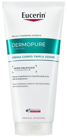 EUCERIN DERMOPURE CLINICAL CREMA CORPO TRIPLA AZIONE 200 ML - Farmaspeed