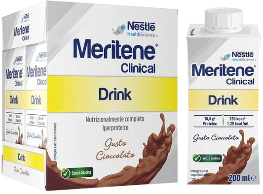 MERITENE CLINICAL DRINK CIOCCOLATO 4 BOTTIGLIE DA 200 ML - Farmaspeed