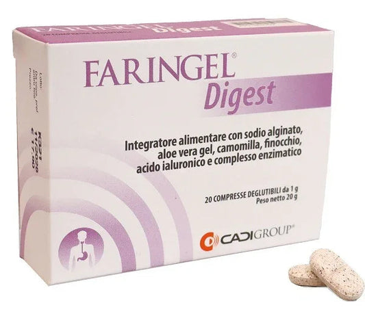 FARINGEL DIGEST 20 COMPRESSE DEGLUTIBILI - Farmaspeed