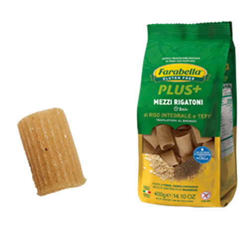 FARABELLA PLUS MEZZI RIGATONI RISO INTEGRALE E TEFF 400 G