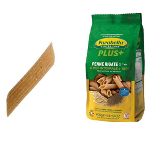 FARABELLA PLUS PENNE RIGATE RISO INTEGRALE E TEFF 400 G