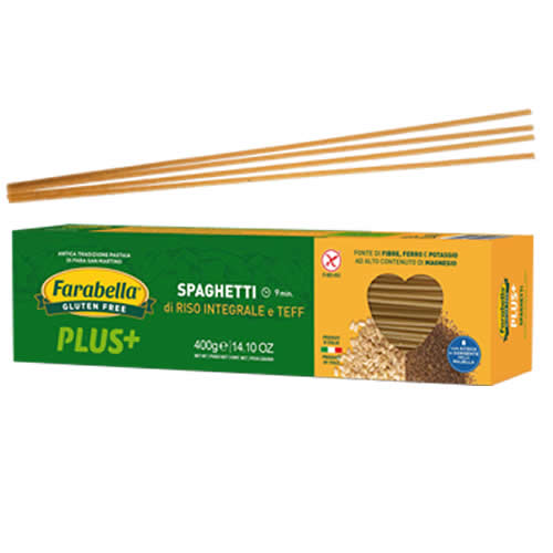 FARABELLA PLUS SPAGHETTI RISO INTEGRALE E TEFF 400 G